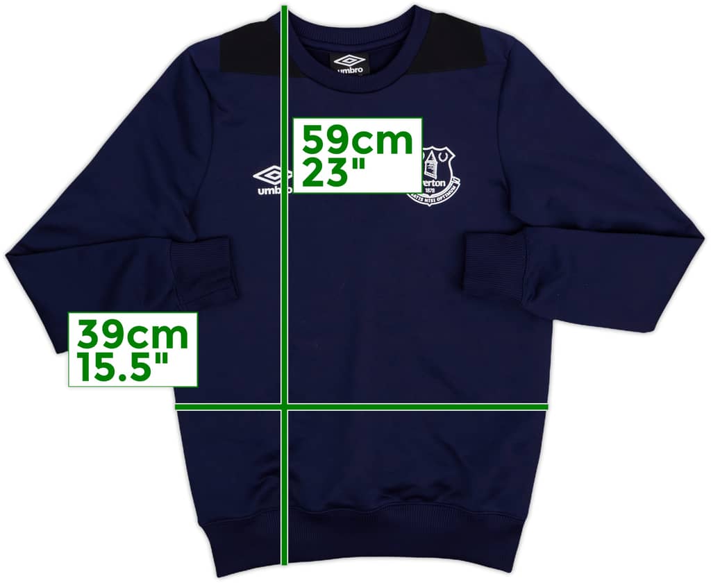 2016-17 Everton Umbro Sweat Top - 8/10 - (M.Boys)