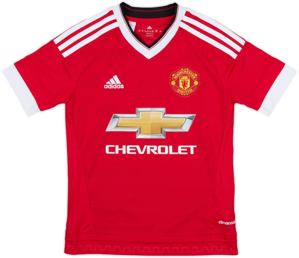 2015-16 Manchester United Home Shirt - 9/10 - (S.Boys)