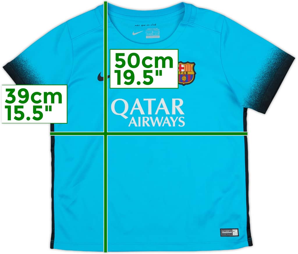 2015-16 Barclona Third Shirt - 7/10 - (6-7 Years)