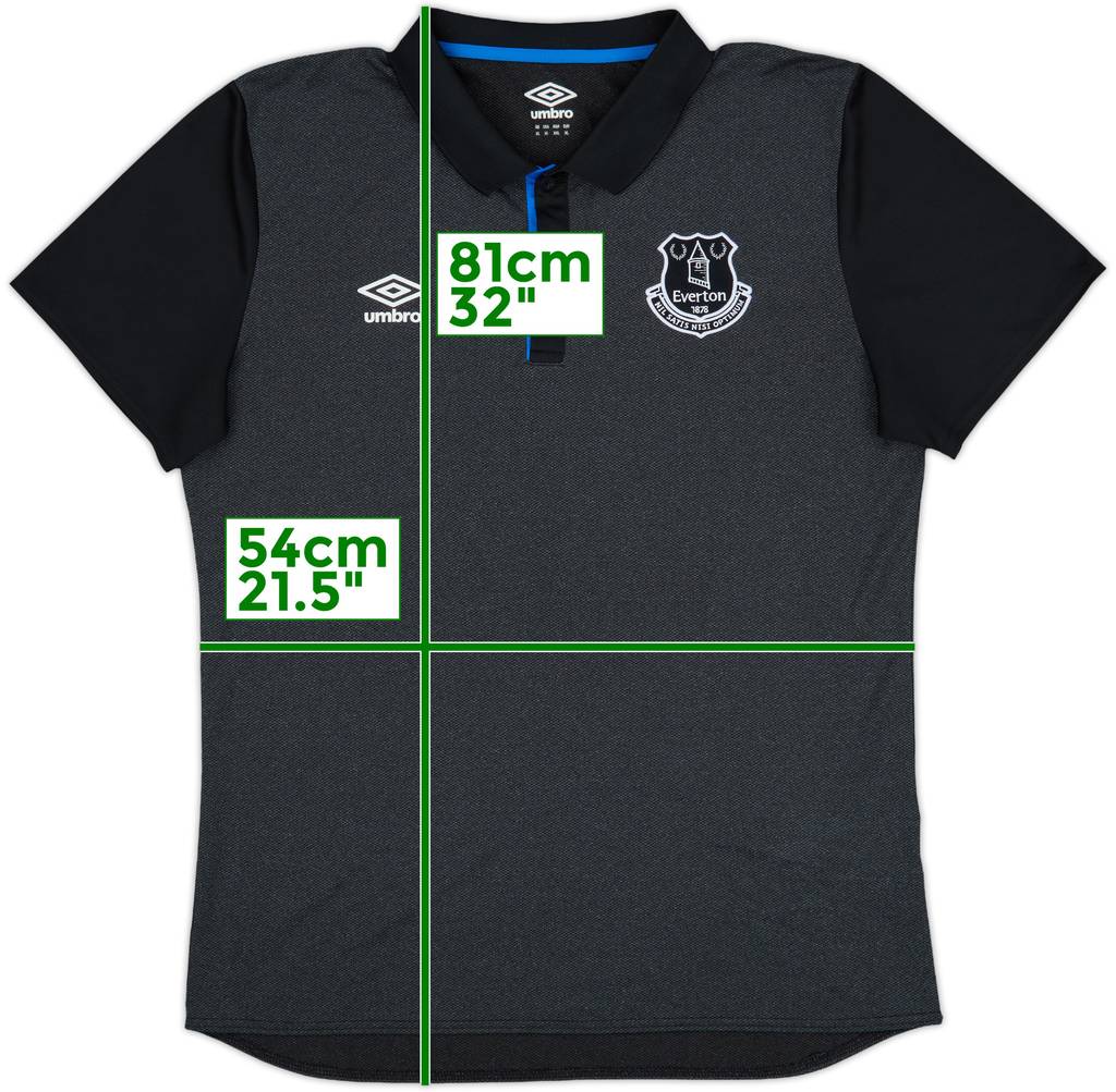 2018-19 Everton Umbro Polo Shirt - 9/10 - (XL)