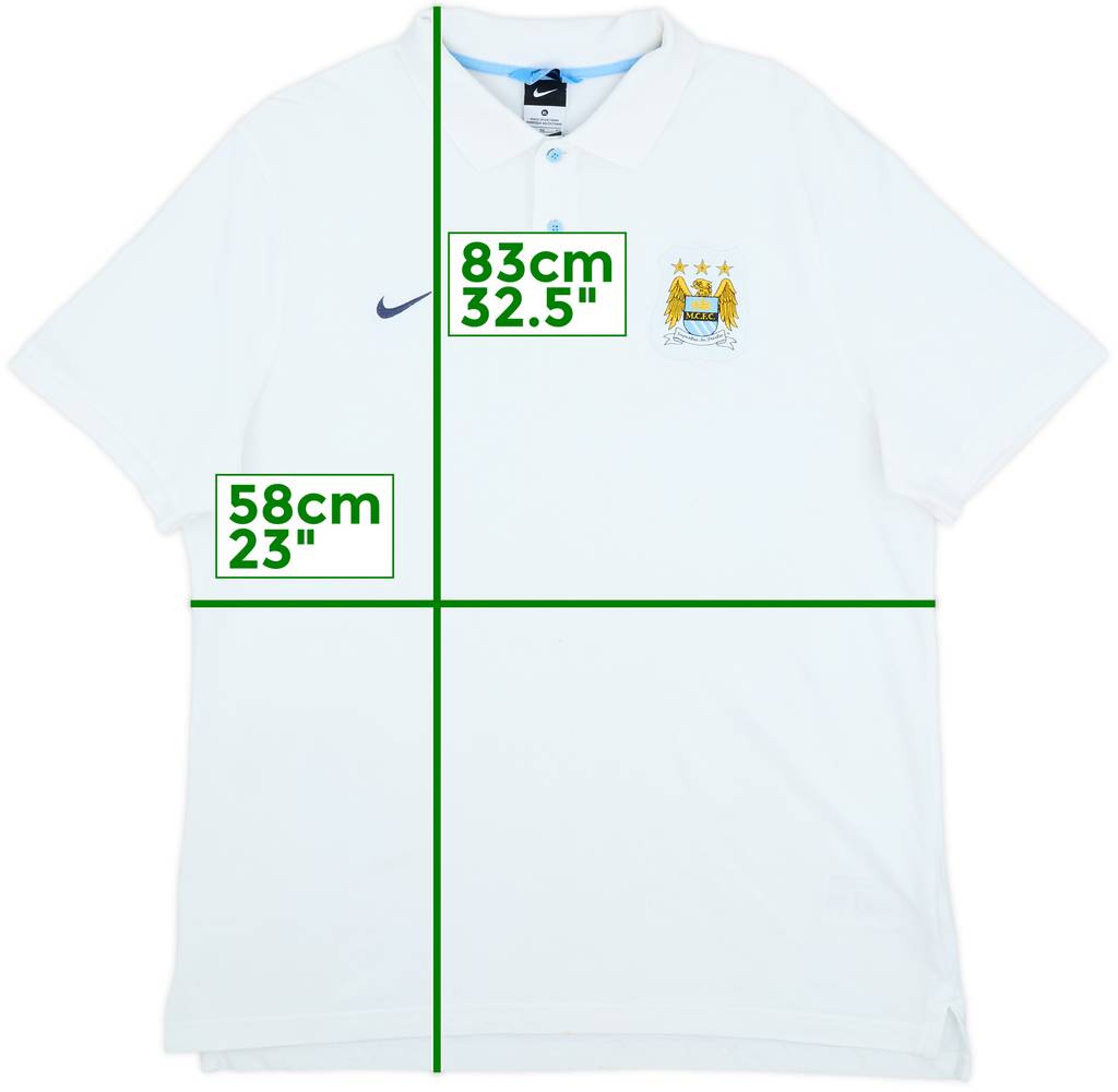 2013-14 Manchester City Nike Polo Shirt - 7/10 - (XL)