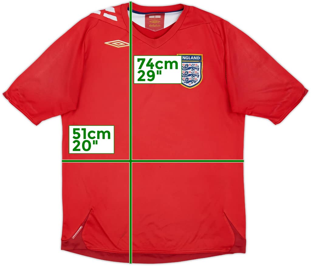 2006-08 England Away Shirt - 5/10 - (M)