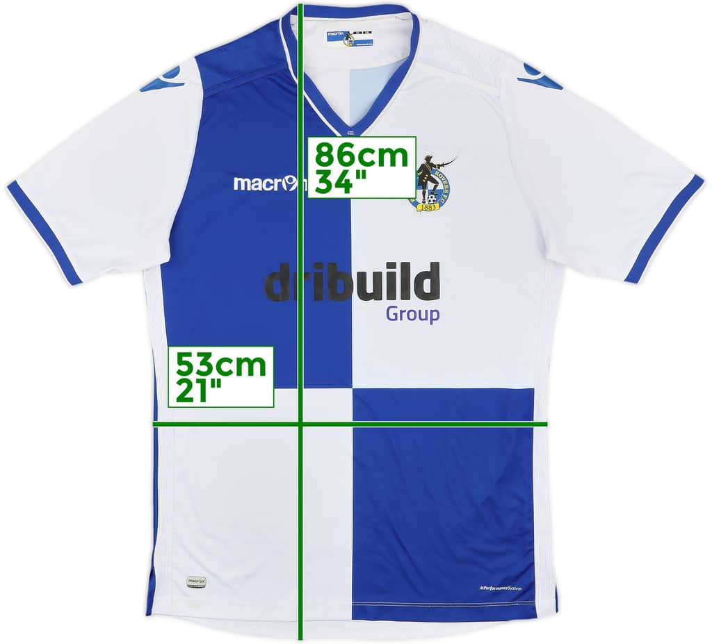 2016-17 Bristol Rovers Home Shirt - 7/10 - (XXL)