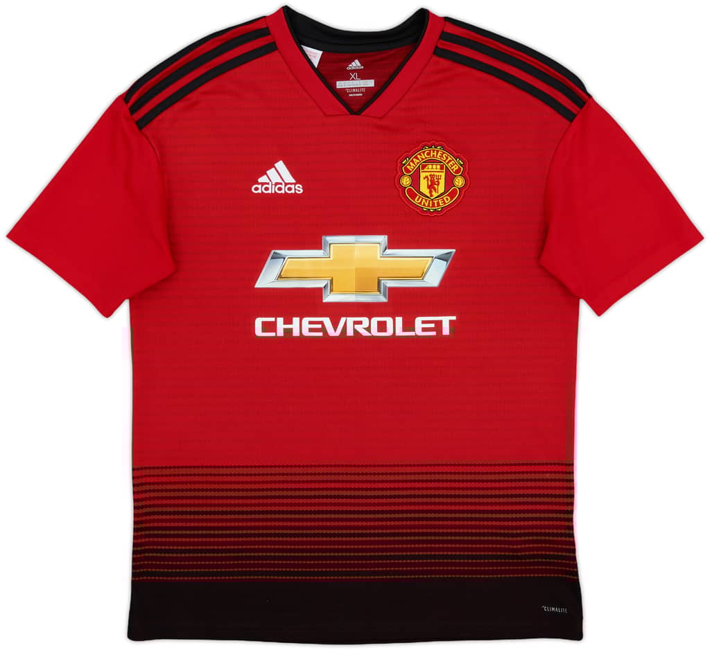2018-19 Manchester United Home Shirt - 9/10 - (XL.Boys)