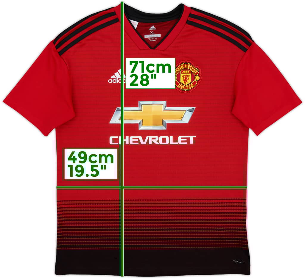 2018-19 Manchester United Home Shirt - 9/10 - (XL.Boys)