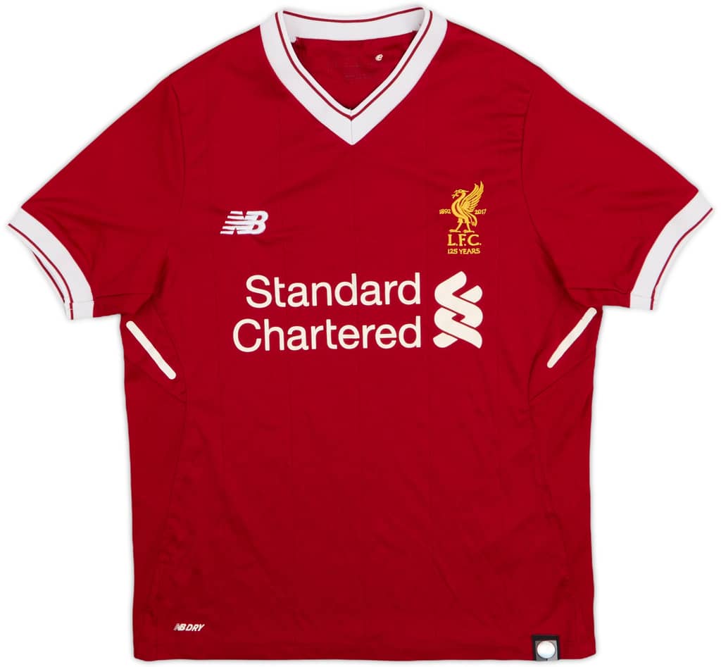 2017-18 Liverpool 125 Years Home Shirt - 8/10 - (S.Boys)