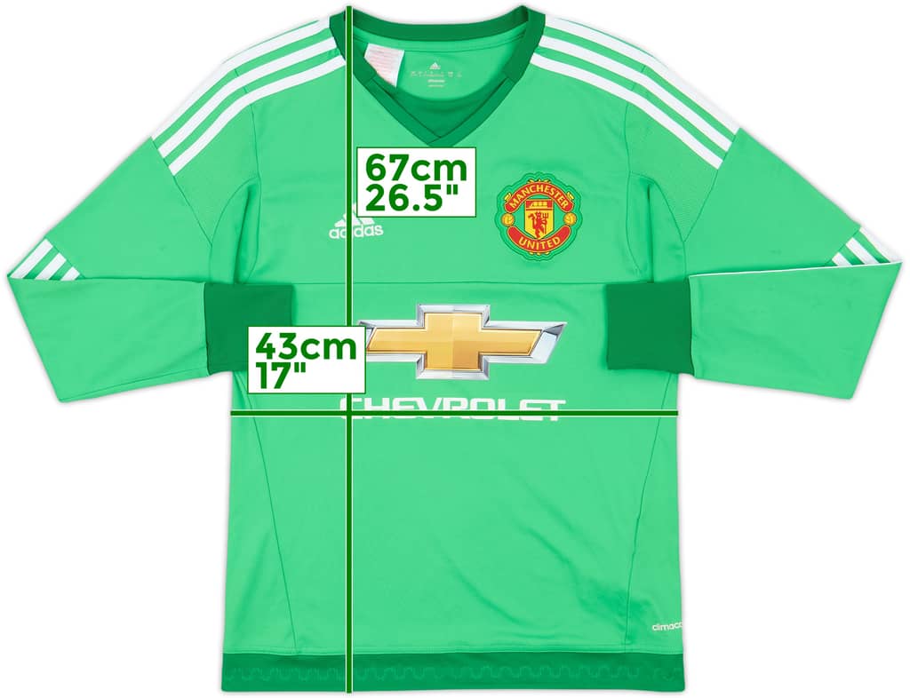 2015-16 Manchester United GK Shirt - 9/10 - (L.Boys)