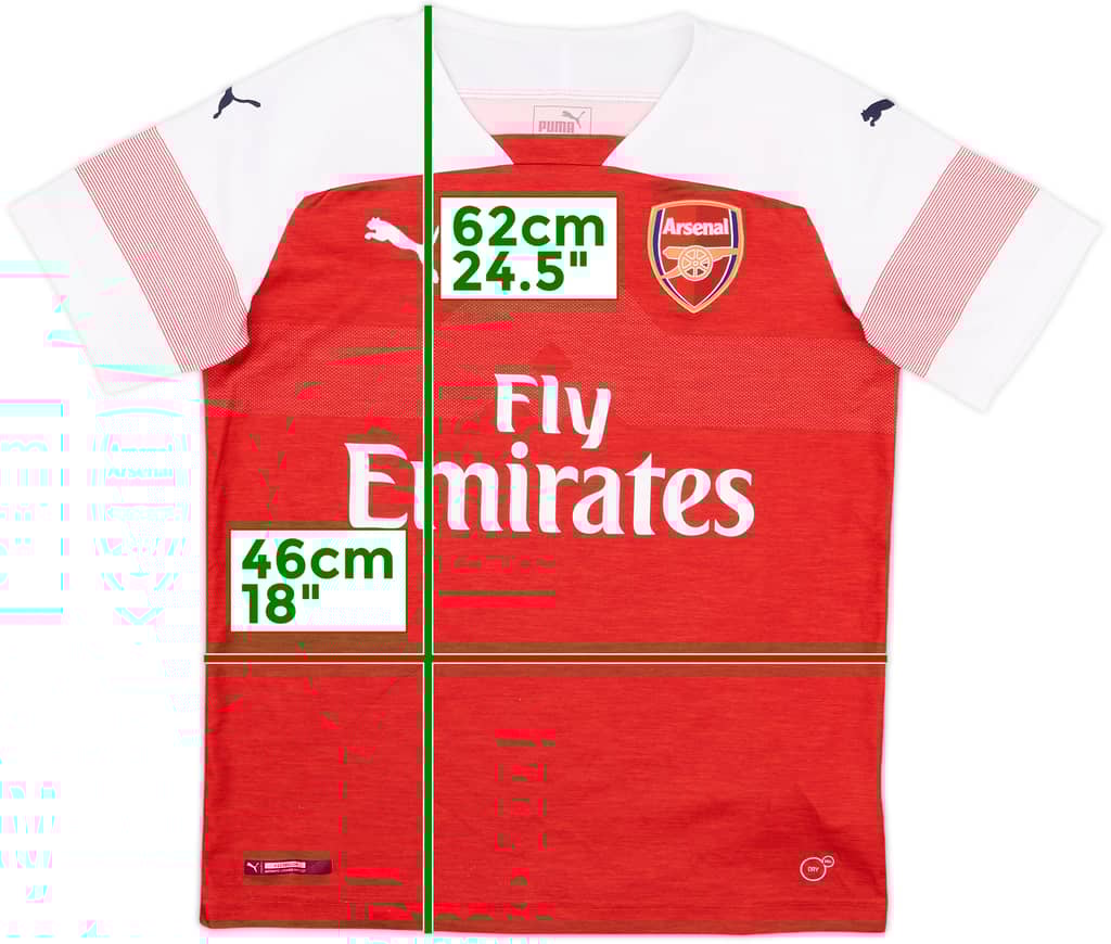 2018-19 Arsenal Home Shirt - 8/10 - (L.Boys)