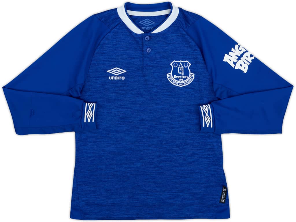 2018-19 Everton Home L/S Shirt - 8/10 - (7-8 Years)