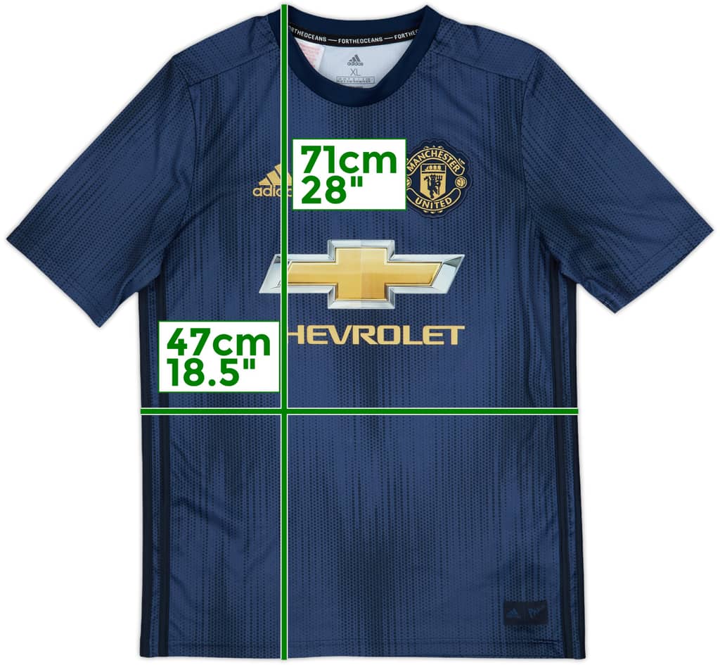 2018-19 Manchester United Third Shirt - 10/10 - (XL.Boys)