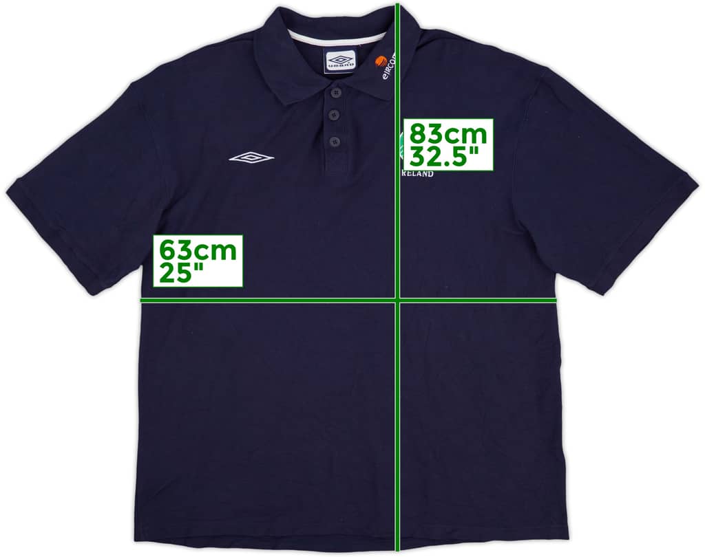 2002 Ireland Umbro Polo Shirt - 8/10 - (XXL)