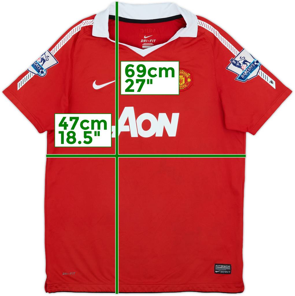 2010-11 Manchester United Home Shirt - 8/10 - (XL.Boys)