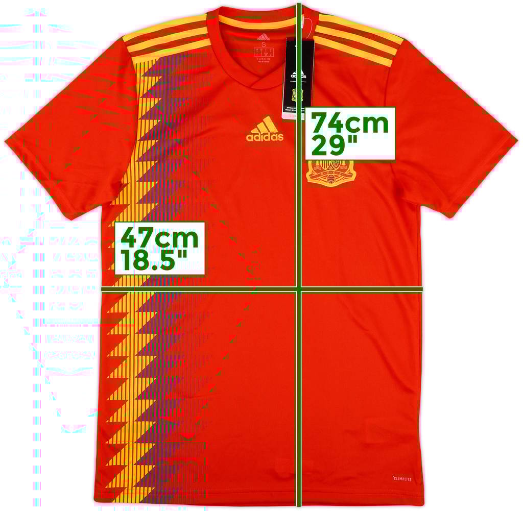 2018-19 Spain Home Shirt (S)