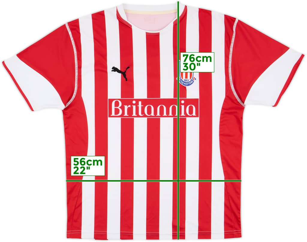 2005-06 Stoke City Home Shirt - 8/10 - (XL)