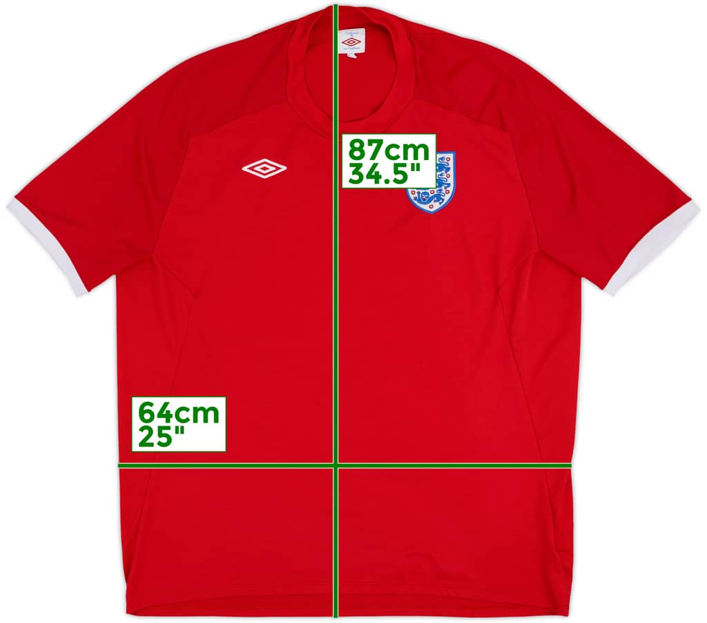 2010-11 England Away Shirt - 10/10 - (3XL)