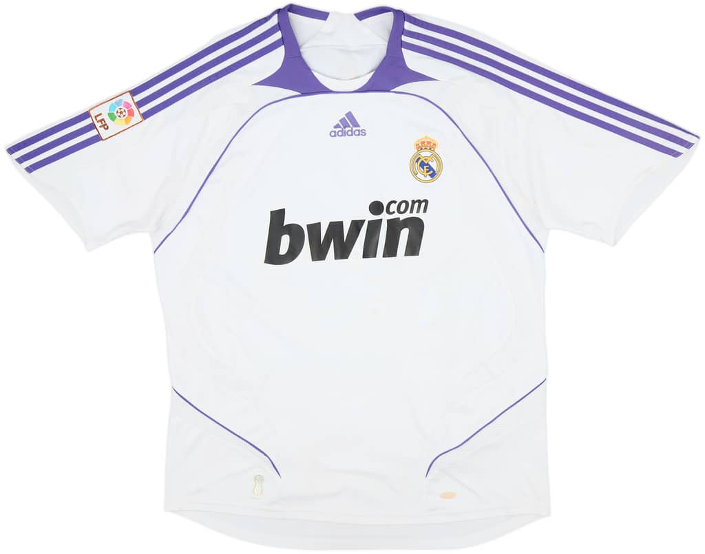 2007-08 Real Madrid Home Shirt - 5/10 - (L)