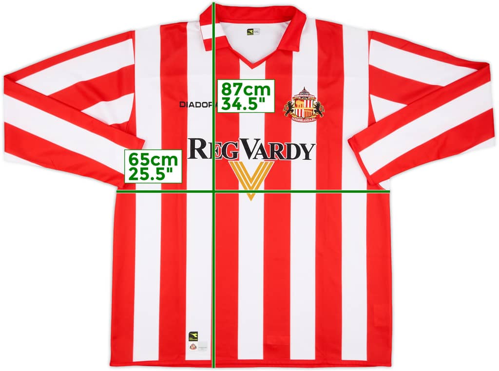 2004-05 Sunderland Home L/S Shirt - 9/10 - (XXL)