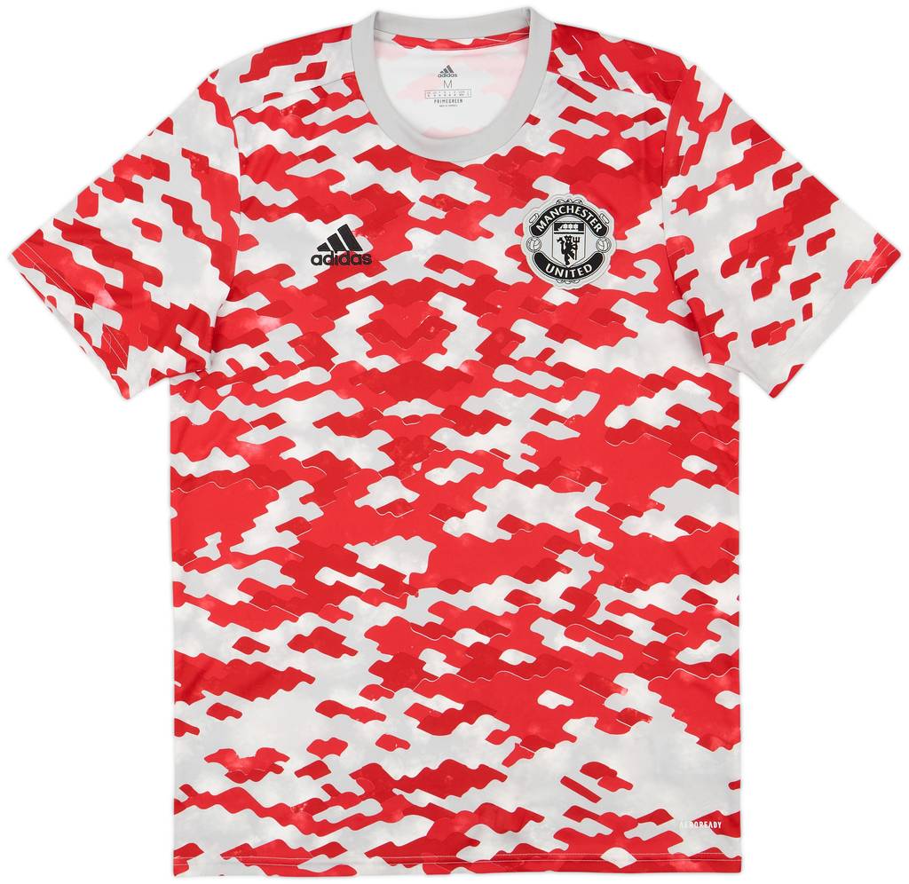 2021-22 Manchester United adidas Training Shirt - 8/10 - (M)