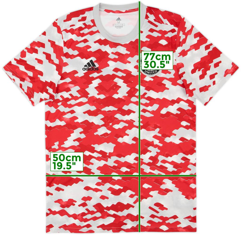 2021-22 Manchester United adidas Training Shirt - 8/10 - (M)