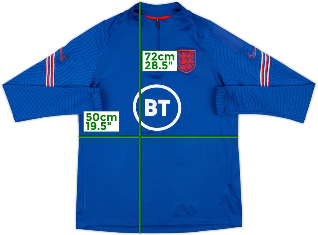 2020-21 England Nike 1/4 Zip Training Top - 6/10 - (M)