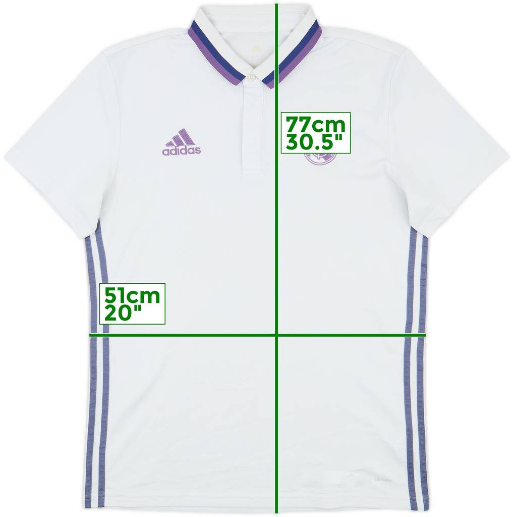 2016-17 Real Madrid adidas Polo Shirt - 10/10 - (L)