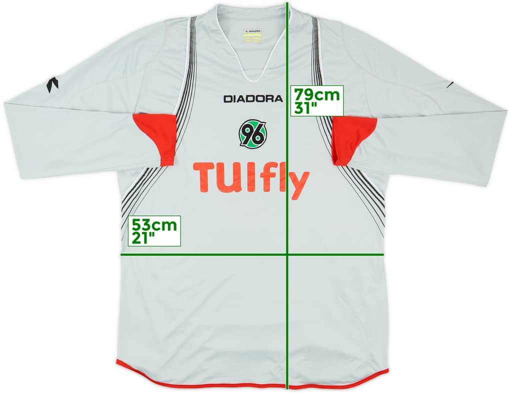 2007-08 Hannover Away L/S Shirt - 8/10 - (XL)