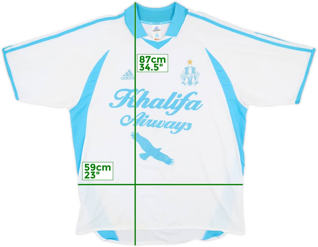 2001-02 Olympique Marseille Home Shirt - 7/10 - (XL)