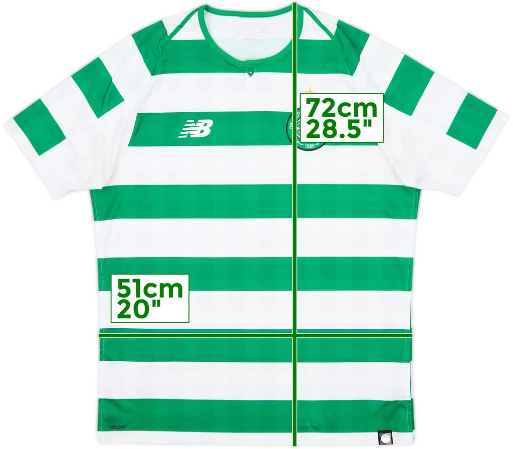2018-19 Celtic Home Shirt - 8/10 - (M)