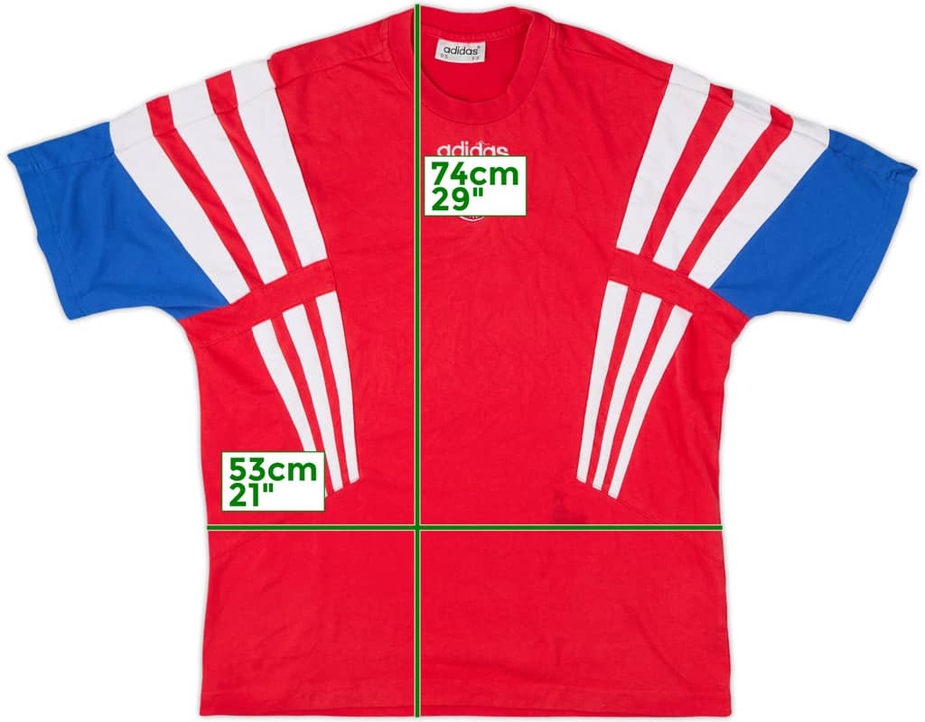 1995-96 Bayern Munich adidas Cotton Tee - 8/10 - (M)