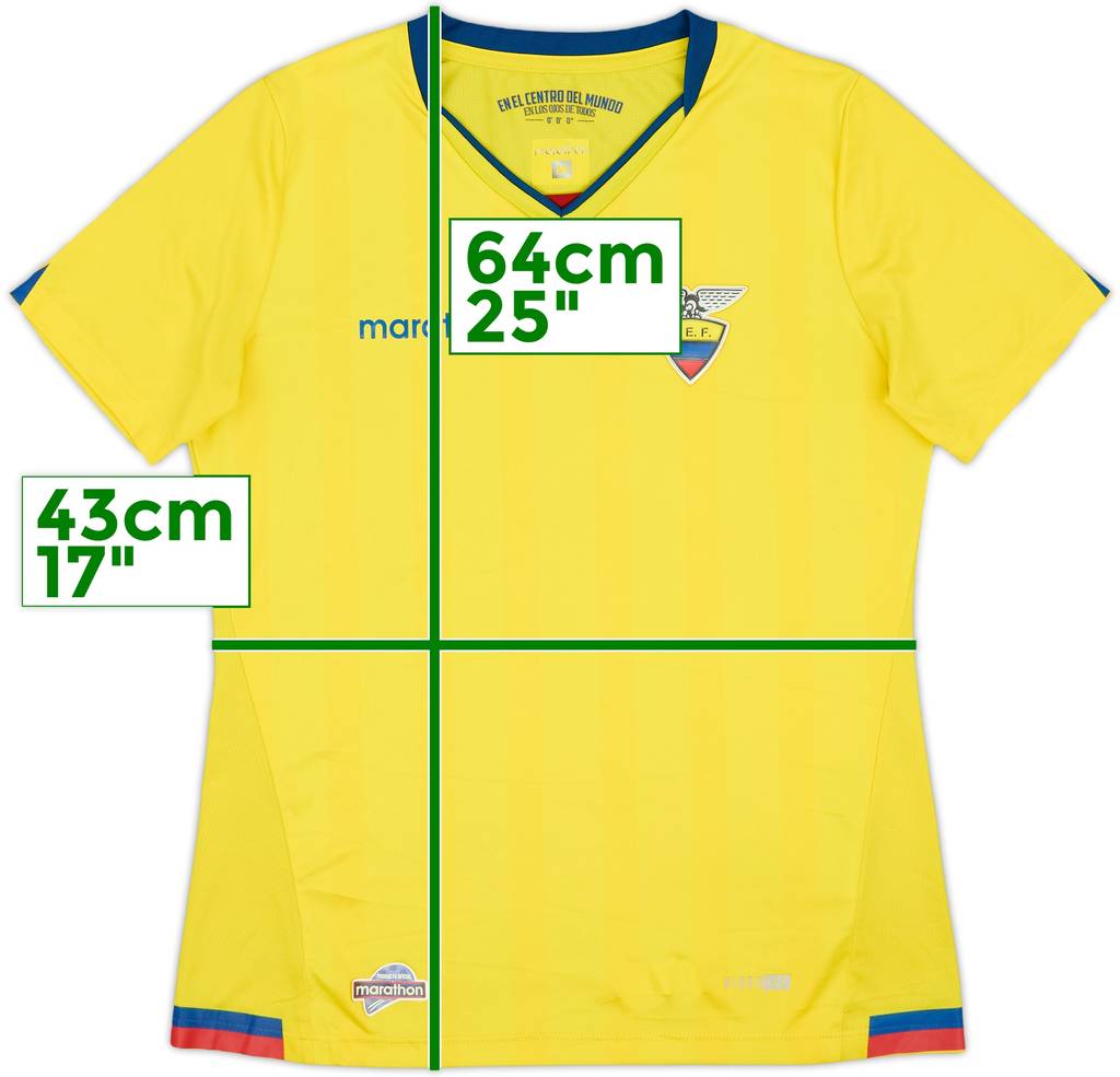 2017-18 Ecuador Home Shirt - 8/10 - (Women's M)
