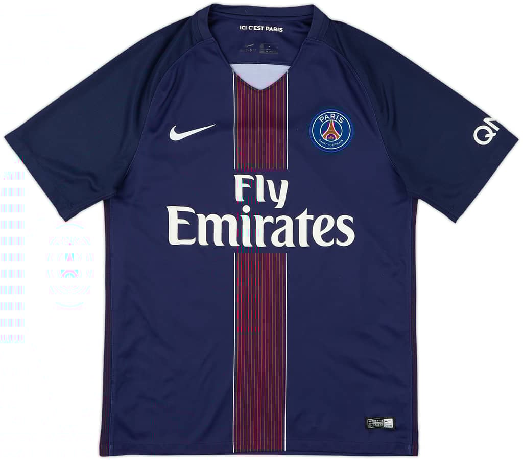 2016-17 Paris Saint-Germain Home Shirt Cavani #9 - 7/10 - (M)