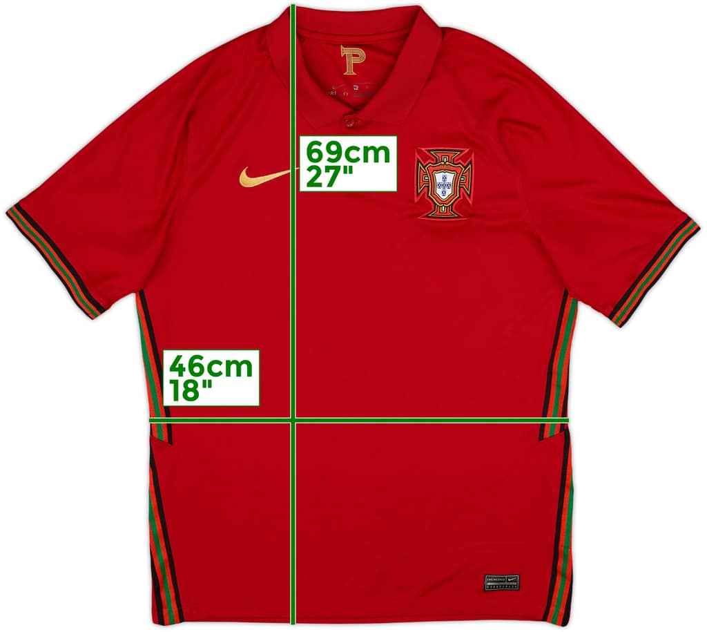 2020-21 Portugal Home Shirt - 8/10 - (M)
