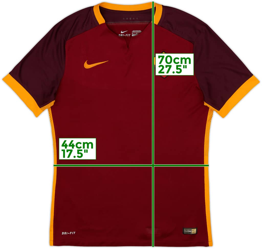 2015-16 Roma Authentic Home Shirt - 4/10 - (M)