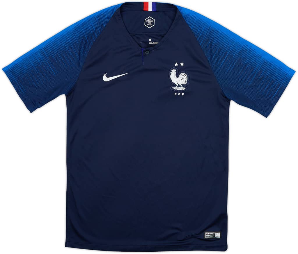 2018 France Home Shirt - 8/10 - (S)