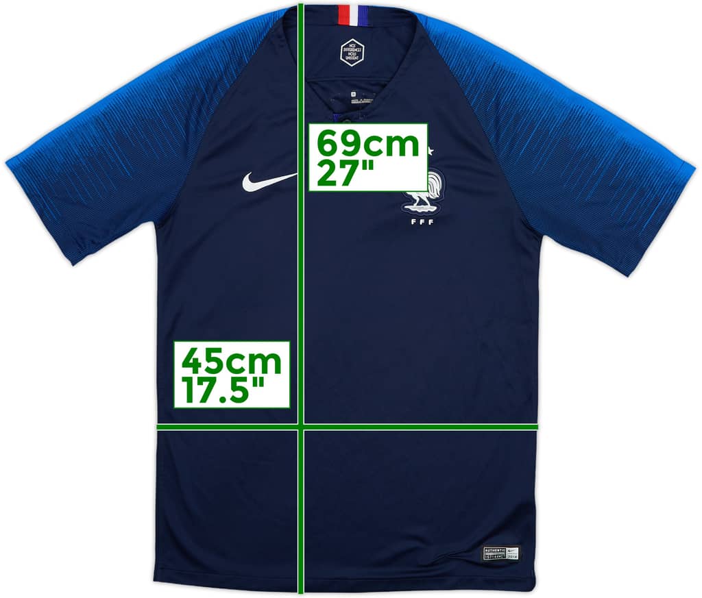 2018 France Home Shirt - 8/10 - (S)