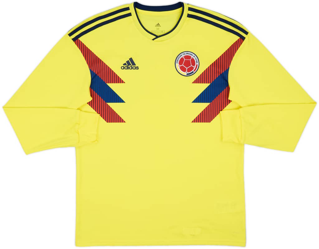 2018-19 Colombia Home L/S Shirt - 8/10 - (M)
