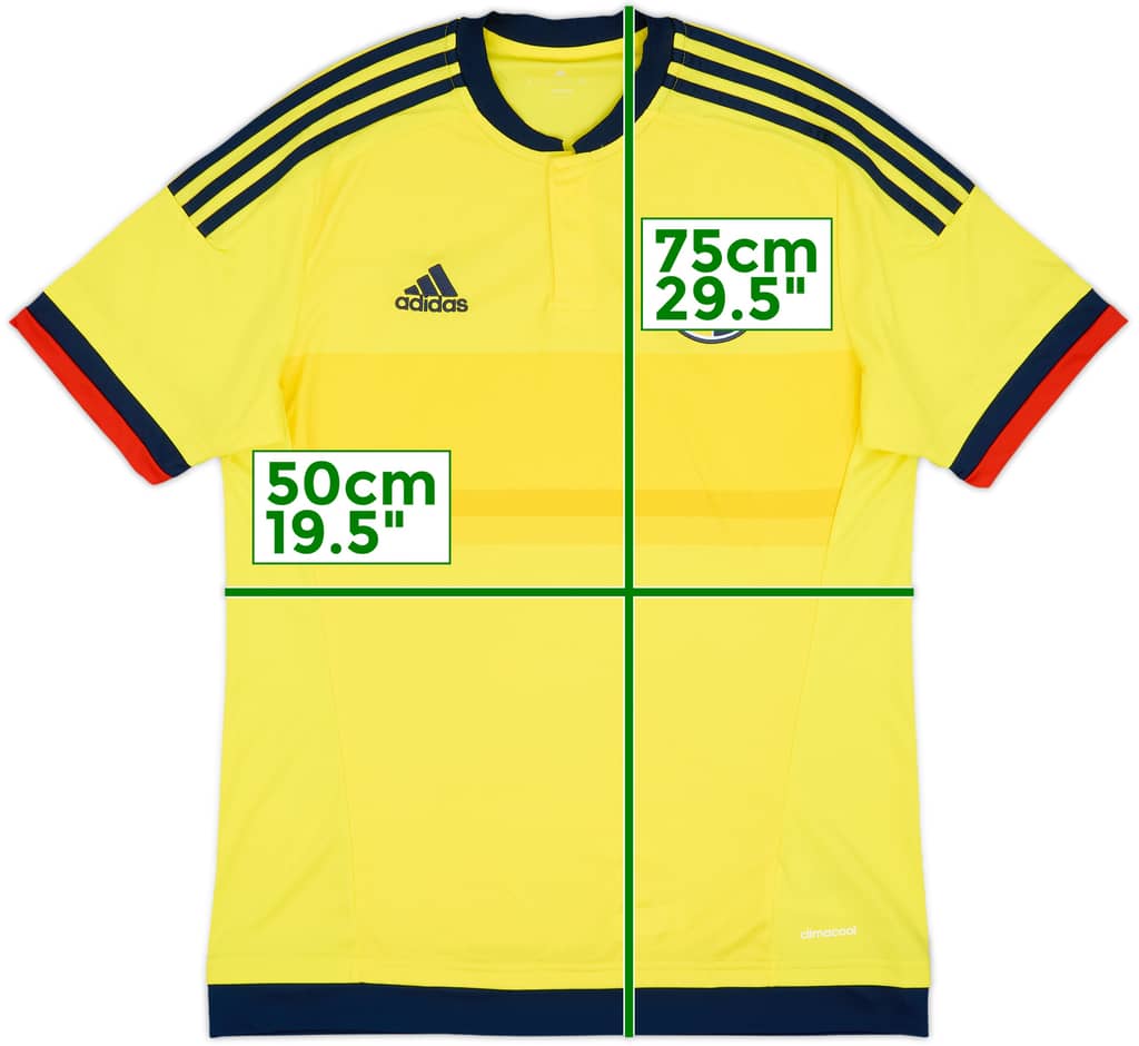 2015 Colombia Copa America Home Shirt - 8/10 - (M)