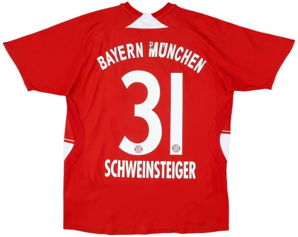 2007-08 Bayern Munich Home Shirt Schweinsteiger #31 - 6/10 - (L.Boys)
