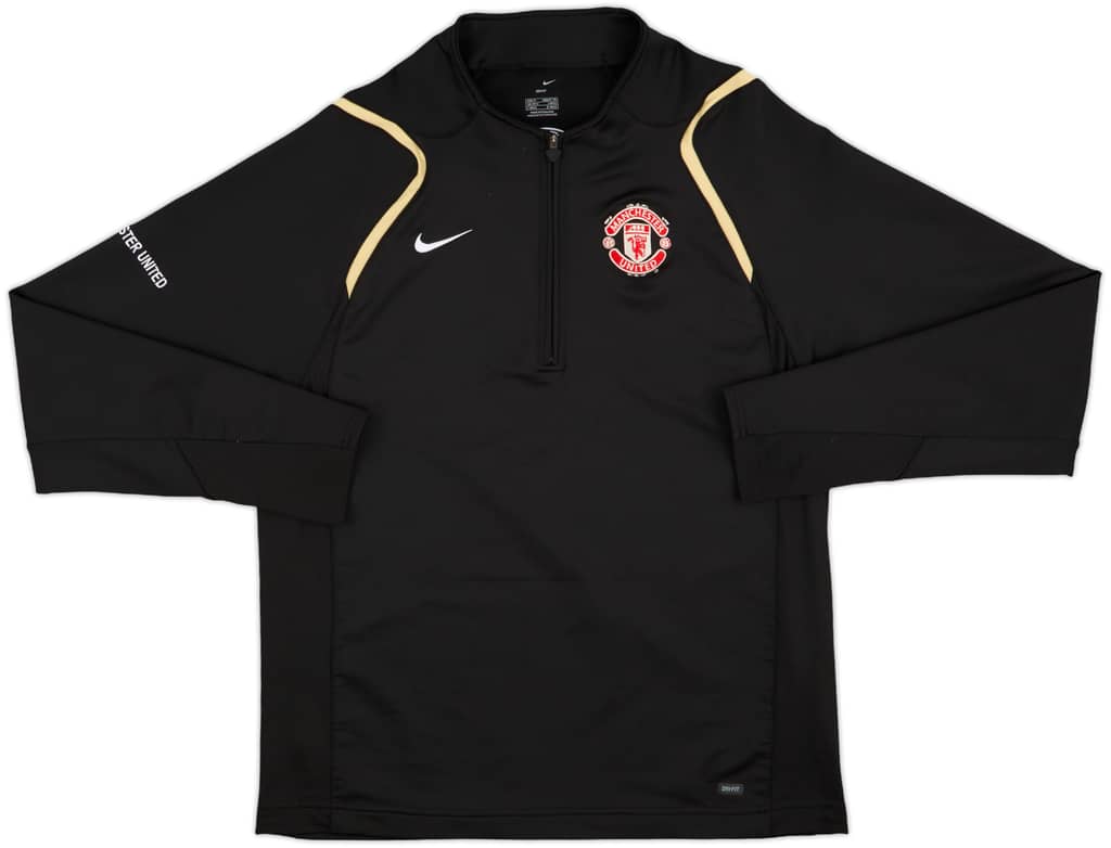 2006-07 Manchester United Nike 1/4 Zip Drill Top - 9/10 - (M)