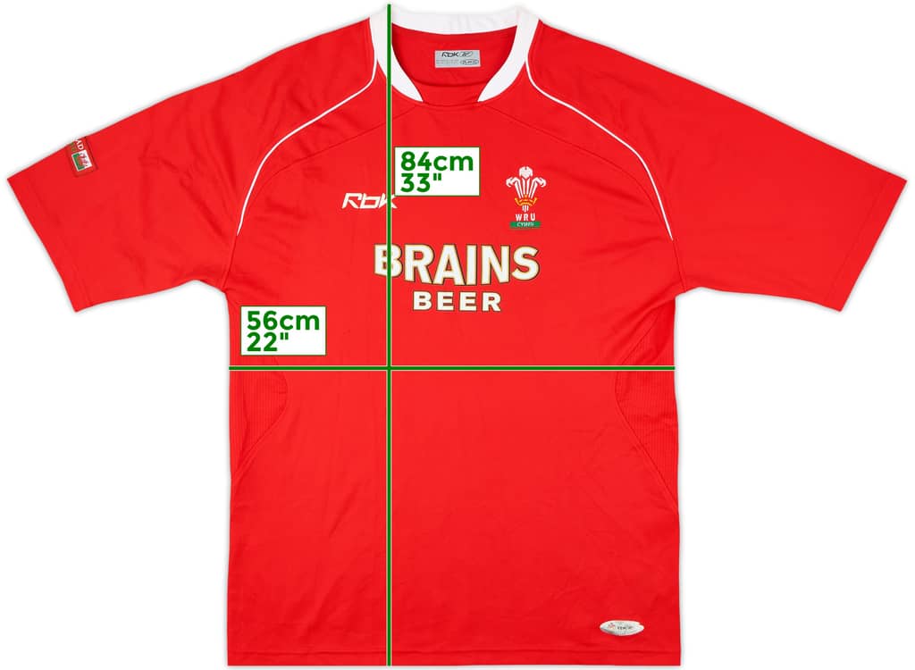2007-08 Wales Rugby Home Shirt - 9/10 - (XXL)