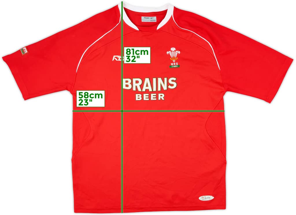 2007-08 Wales Rugby Home Shirt - 9/10 - (XXL)