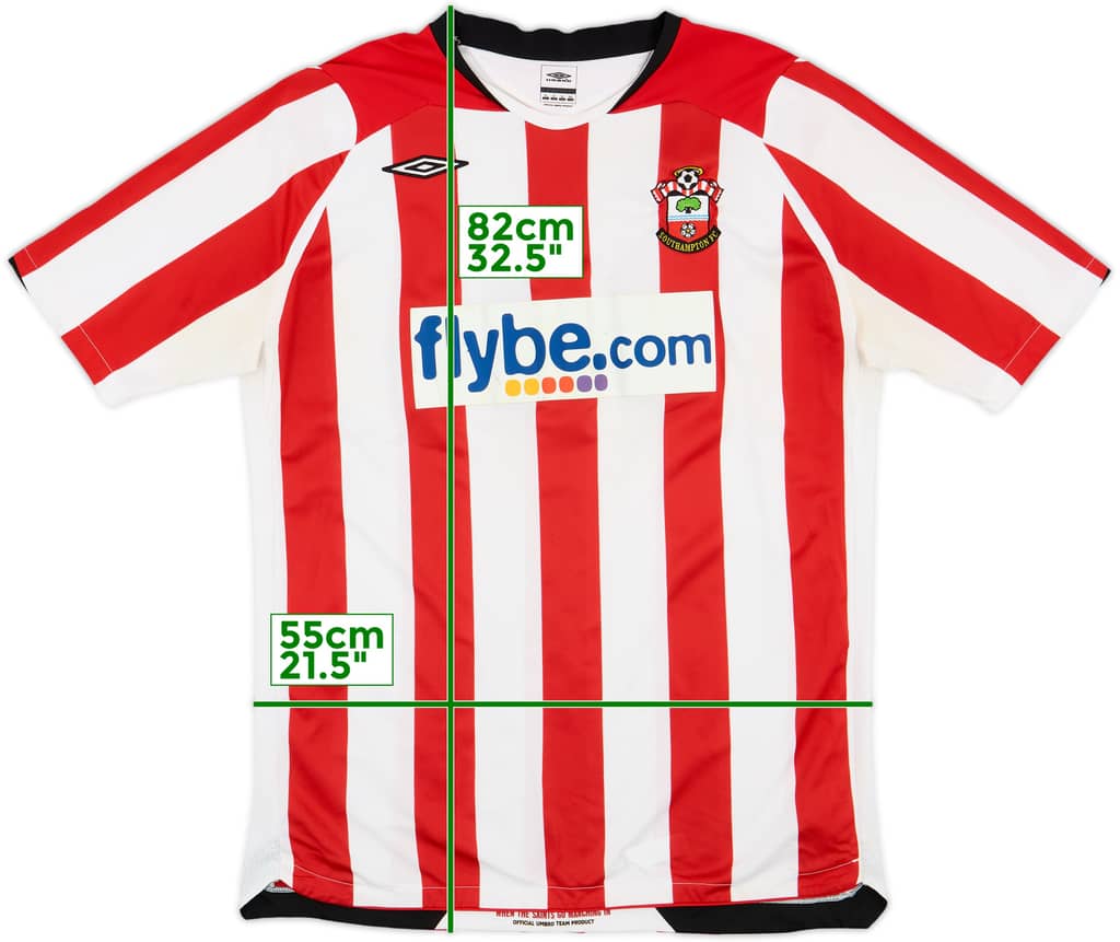2008-10 Southampton Home Shirt - 7/10 - (XL)