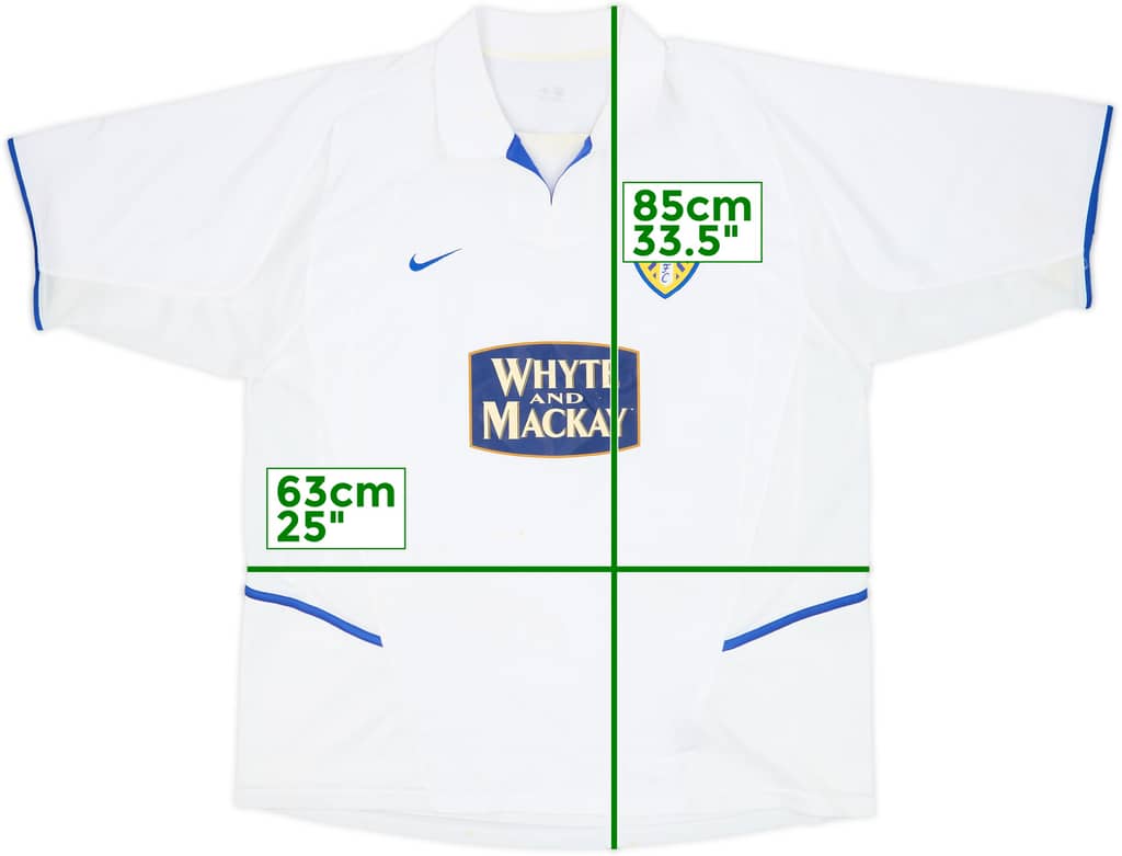 2003-04 Leeds United Home Shirt - 5/10 - (XL)
