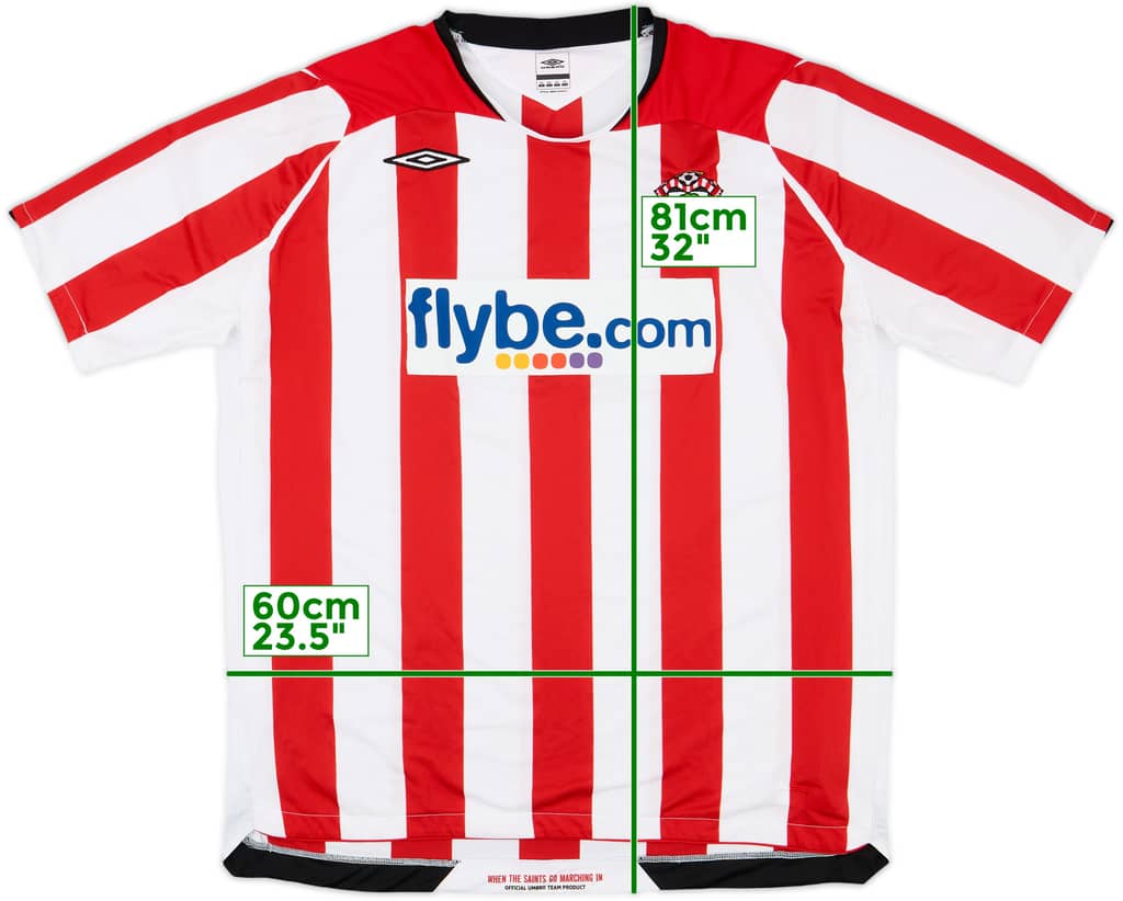 2008-10 Southampton Home Shirt - 8/10 - (XXL)