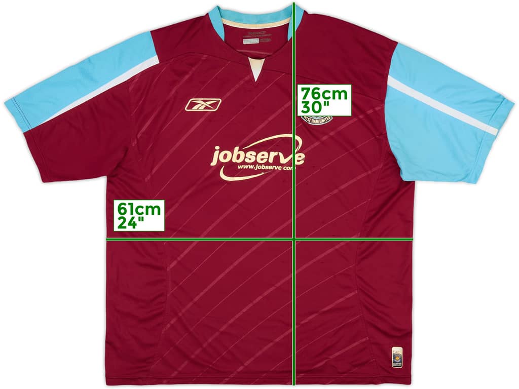 2005-07 West Ham Home Shirt - 5/10 - (XL)