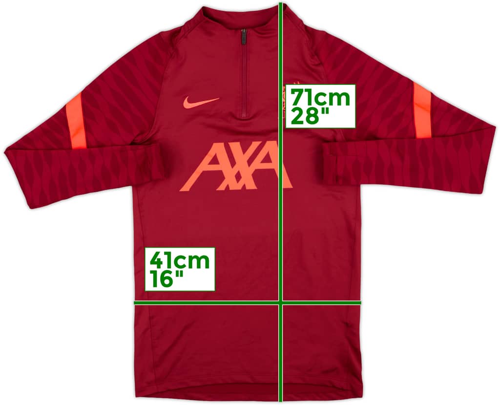 2021-22 Liverpool Nike 1/4 Drill Top - 8/10 - (XS)