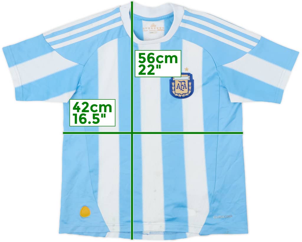 2010-11 Argentina Home Shirt - 6/10 - (S.Boys)