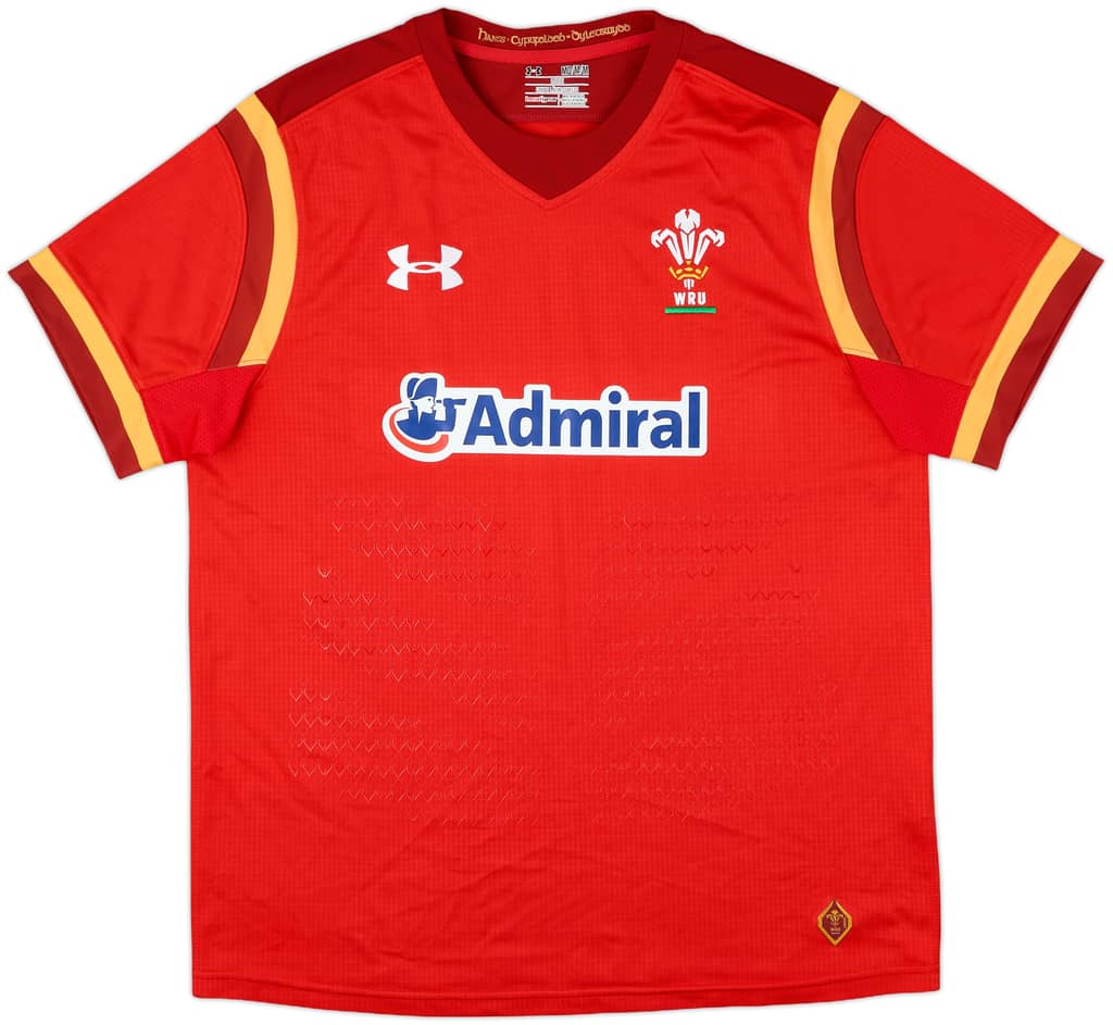 2015-16 Wales Rugby Home Shirt - 9/10 - (M)