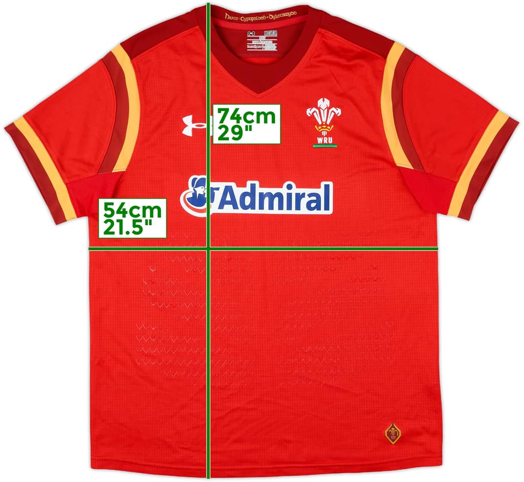 2015-16 Wales Rugby Home Shirt - 9/10 - (M)