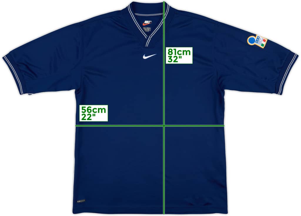 1997-98 Italy Nike Training Shirt - 9/10 - (XL)